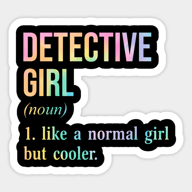 Detective Girl Sticker by conirop